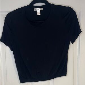 Mandee Classic Black Short Sleeve Tee